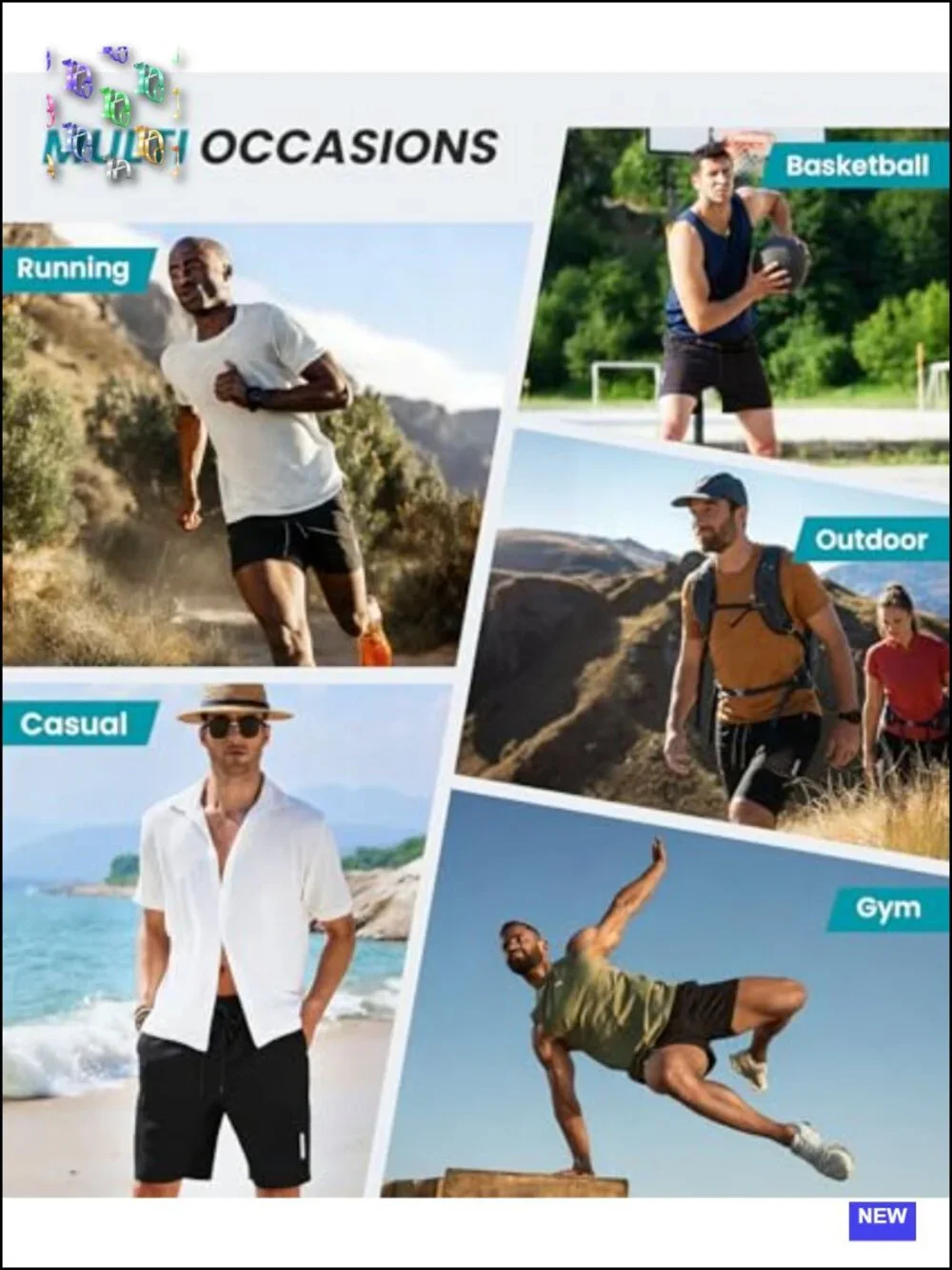 Mens Athletic Gym Shorts 7